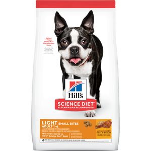 Hill Science Diet Adult Light Small Bites Dry Dog Food Chicken Meal Barley 5lb Bag 2
