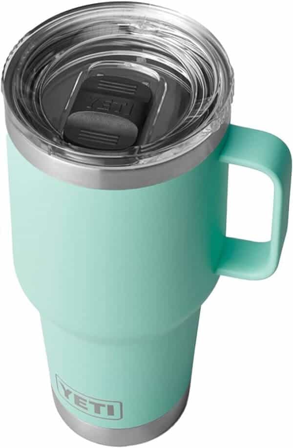 Yeti Rambler 30oz Travel Mug With Stronghold Lid Seafoam