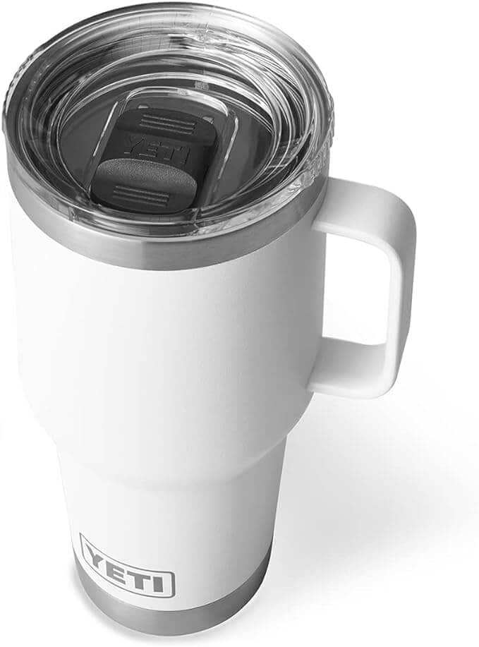 Yeti Rambler 30oz Travel Mug With Stronghold Lid White