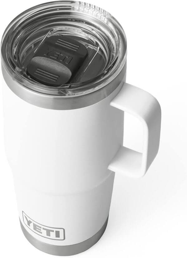 Yeti Rambler 20oz Travel Mug With Stronghold Lid White