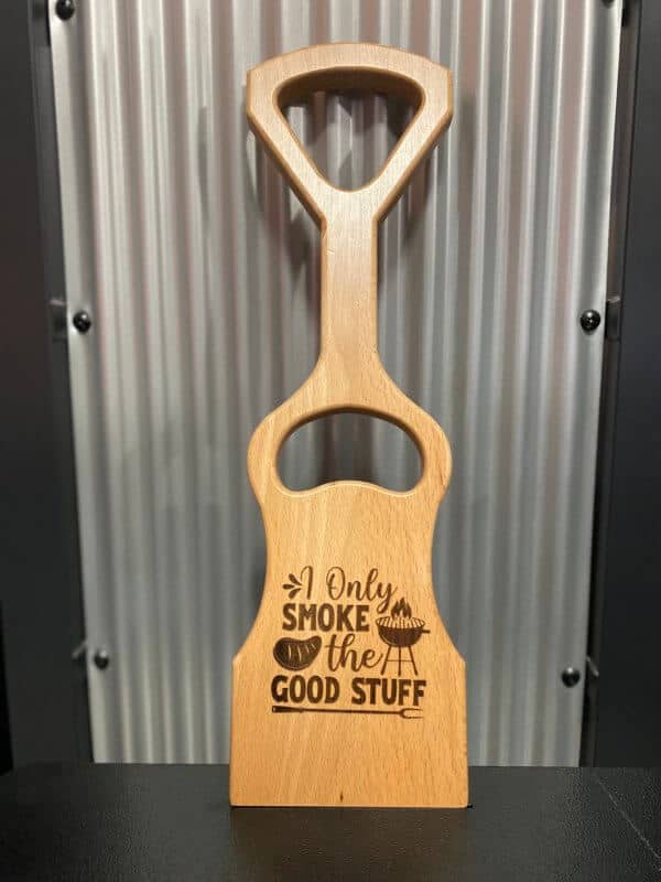 Woody Wood Grill Grate Scraper I Only Smoke The Good Stuff W Bottle Opener