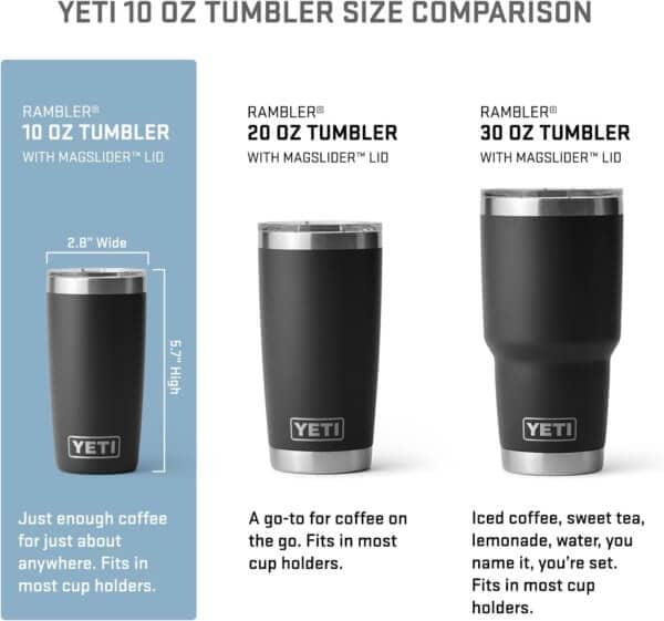 YETI Rambler 10oz Tumbler with MagSlider Lid-Black