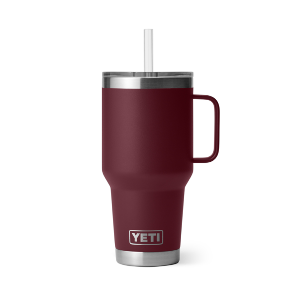 YETI 35oz Straw Mug Wild Vine Red-Front