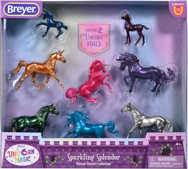 Breyer Horses Stablemates Sparkling Splendor Deluxe Unicorn Set-Model# 6937