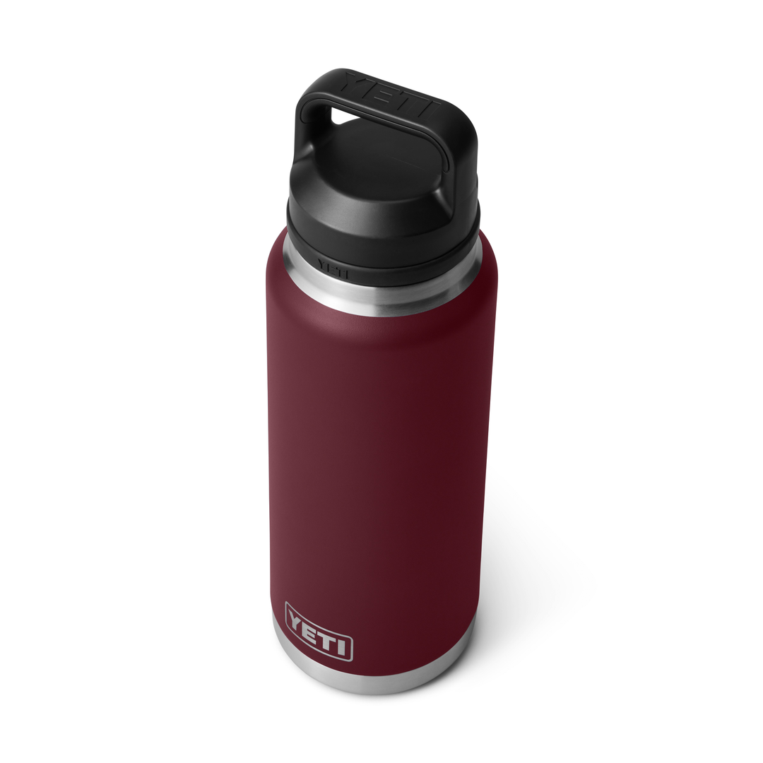 YETI 36oz Bottle With Chug Cap in Wild Vine Red