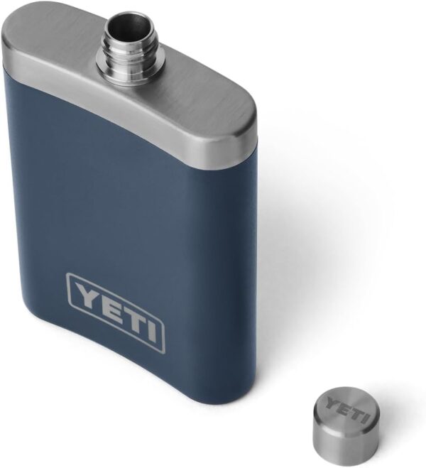 YETI 7oz Navy Flask at Woodard Mercantile