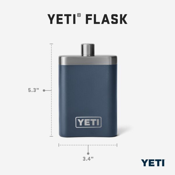 YETI Navy Flask - Image 4